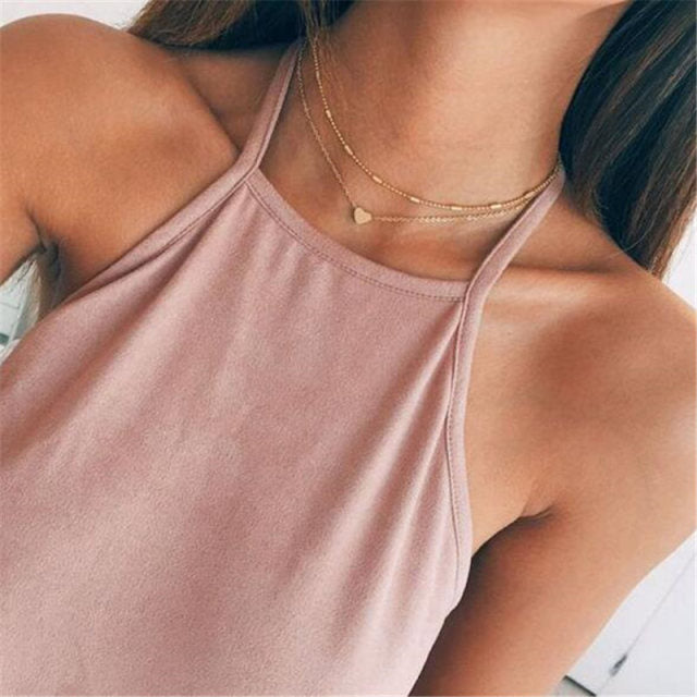 Tiny Heart Choker Necklace for Women  Bohemian Chocker Necklace Jewelry