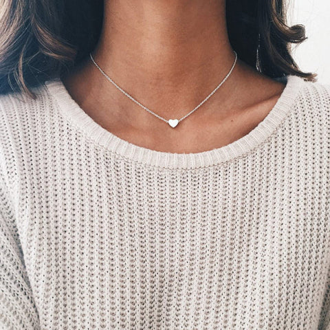 Tiny Heart Choker Necklace for Women  Bohemian Chocker Necklace Jewelry