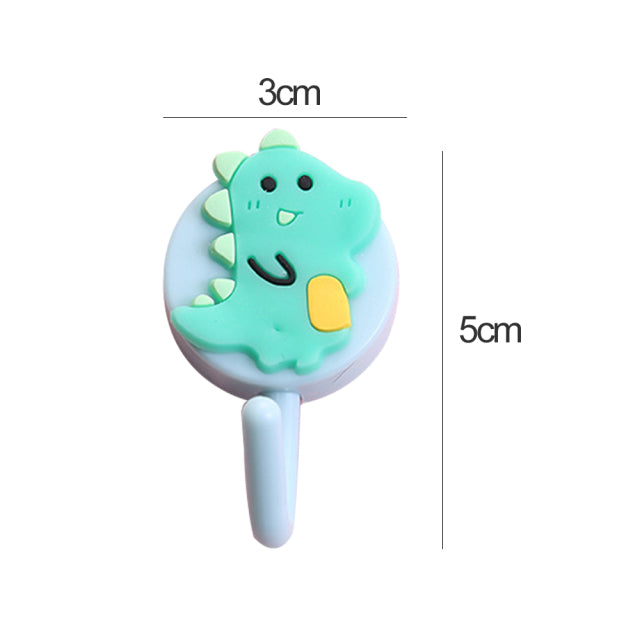 New Cute Animal Wall Hook for Key Holder Coat Towel Hanging Plastic Mask Holder Bathroom Organizer Wall Decor Home Accessories