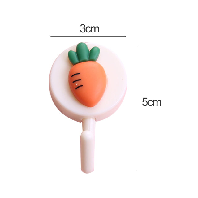 New Cute Animal Wall Hook for Key Holder Coat Towel Hanging Plastic Mask Holder Bathroom Organizer Wall Decor Home Accessories