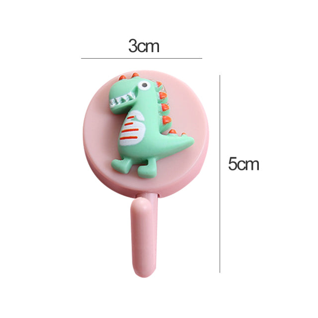 New Cute Animal Wall Hook for Key Holder Coat Towel Hanging Plastic Mask Holder Bathroom Organizer Wall Decor Home Accessories