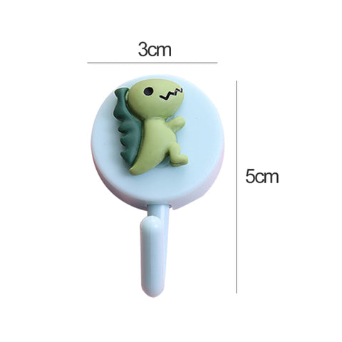 New Cute Animal Wall Hook for Key Holder Coat Towel Hanging Plastic Mask Holder Bathroom Organizer Wall Decor Home Accessories