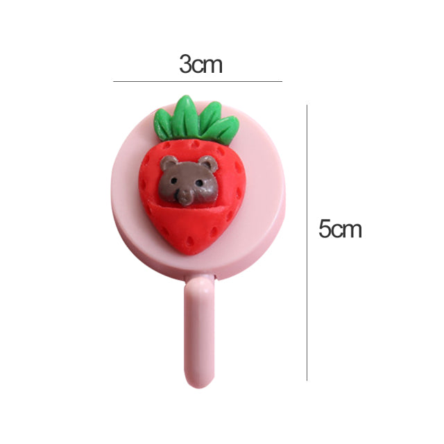 New Cute Animal Wall Hook for Key Holder Coat Towel Hanging Plastic Mask Holder Bathroom Organizer Wall Decor Home Accessories