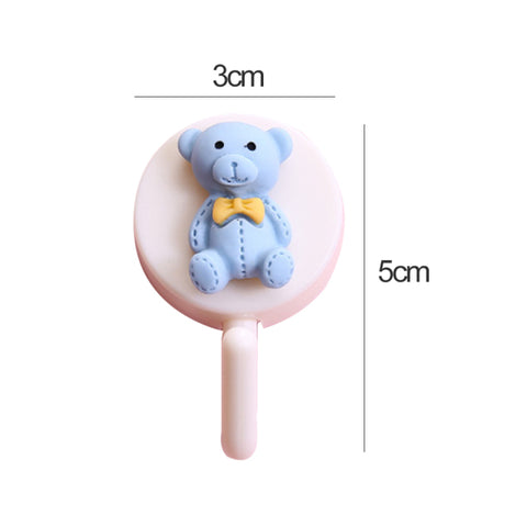 New Cute Animal Wall Hook for Key Holder Coat Towel Hanging Plastic Mask Holder Bathroom Organizer Wall Decor Home Accessories