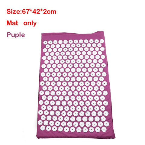 Massage Acupressure Mat Head Neck Back Foot Cushion Pillow Spike Yoga Mat Anti-stress Needle Massager Acupuncture pad