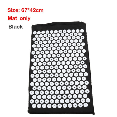 Massage Acupressure Mat Head Neck Back Foot Cushion Pillow Spike Yoga Mat Anti-stress Needle Massager Acupuncture pad