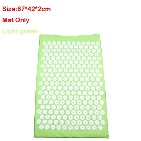 Massage Acupressure Mat Head Neck Back Foot Cushion Pillow Spike Yoga Mat Anti-stress Needle Massager Acupuncture pad