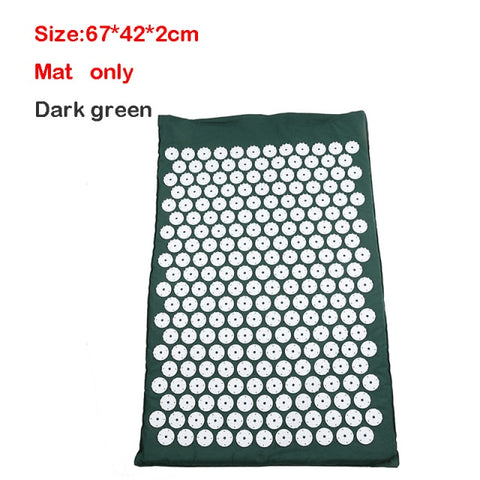 Massage Acupressure Mat Head Neck Back Foot Cushion Pillow Spike Yoga Mat Anti-stress Needle Massager Acupuncture pad