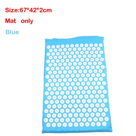 Massage Acupressure Mat Head Neck Back Foot Cushion Pillow Spike Yoga Mat Anti-stress Needle Massager Acupuncture pad