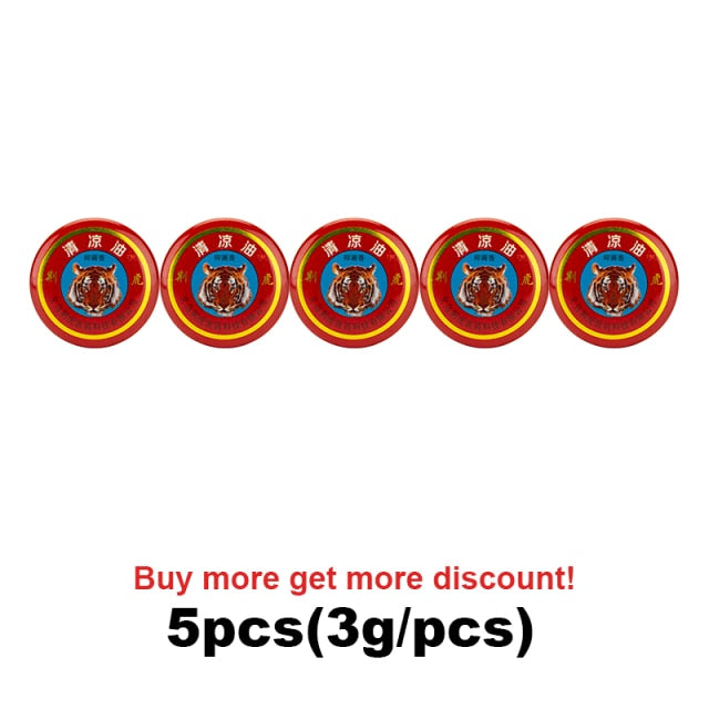 10pcs,5pcs  Red Tiger Balm Ointment Muscle Back Neck Relieving Headache Pain Relief Cool Cream Body Massager Anti Itching Plaster