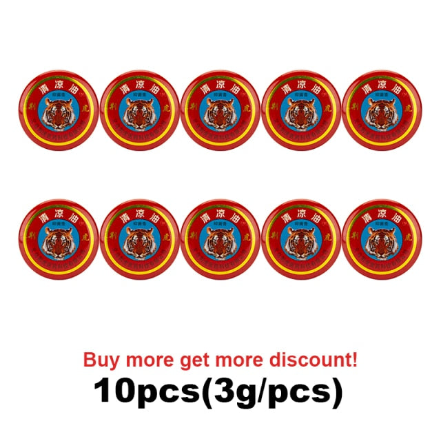 10pcs,5pcs  Red Tiger Balm Ointment Muscle Back Neck Relieving Headache Pain Relief Cool Cream Body Massager Anti Itching Plaster