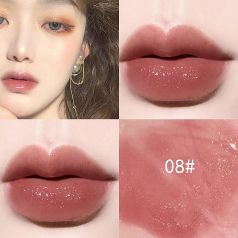 Mini 10 Colors Liquid Lip Gloss Waterproof Non-stick 24 Hours Long Lasting .