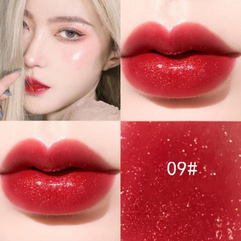 Mini 10 Colors Liquid Lip Gloss Waterproof Non-stick 24 Hours Long Lasting .