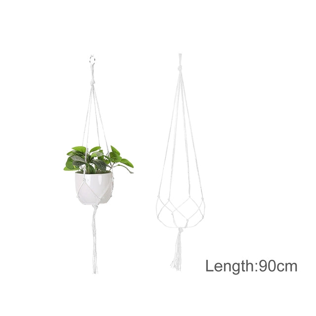 Hanging Plant Handmade Macrame Plant Hanger Flower Pot Planter Hanger Wall Decor Courtyard