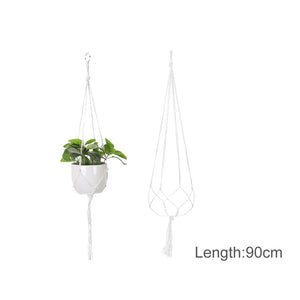Hanging Plant Handmade Macrame Plant Hanger Flower Pot Planter Hanger Wall Decor Courtyard