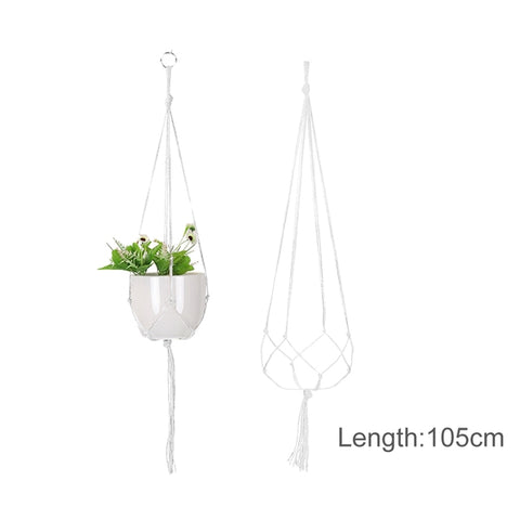 Hanging Plant Handmade Macrame Plant Hanger Flower Pot Planter Hanger Wall Decor Courtyard