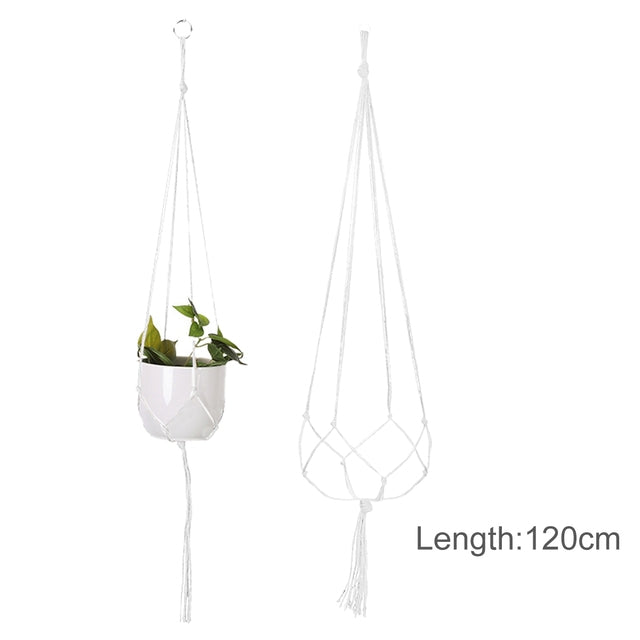 Hanging Plant Handmade Macrame Plant Hanger Flower Pot Planter Hanger Wall Decor Courtyard
