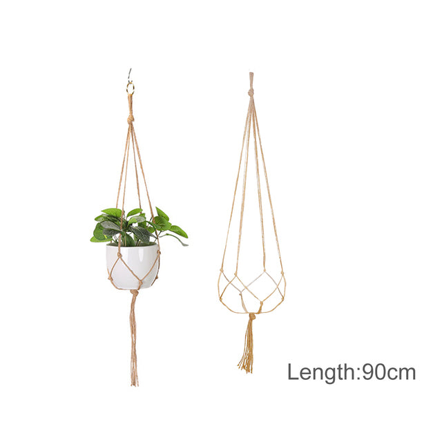 Hanging Plant Handmade Macrame Plant Hanger Flower Pot Planter Hanger Wall Decor Courtyard