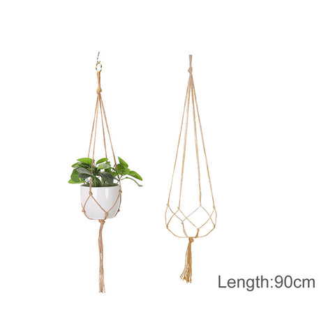 Hanging Plant Handmade Macrame Plant Hanger Flower Pot Planter Hanger Wall Decor Courtyard
