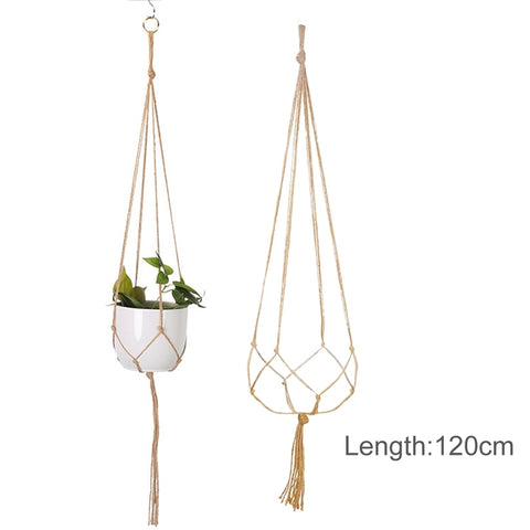 Hanging Plant Handmade Macrame Plant Hanger Flower Pot Planter Hanger Wall Decor Courtyard